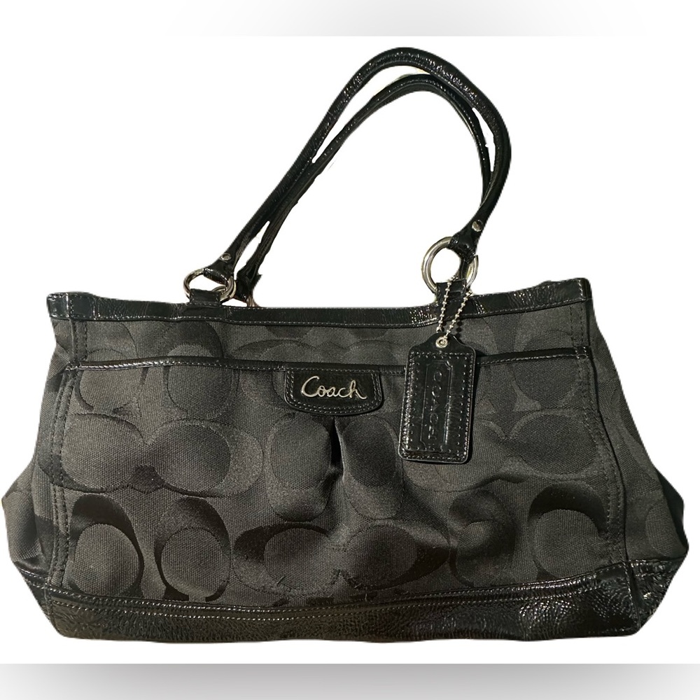 Coach Black Signature Shoulder Bag